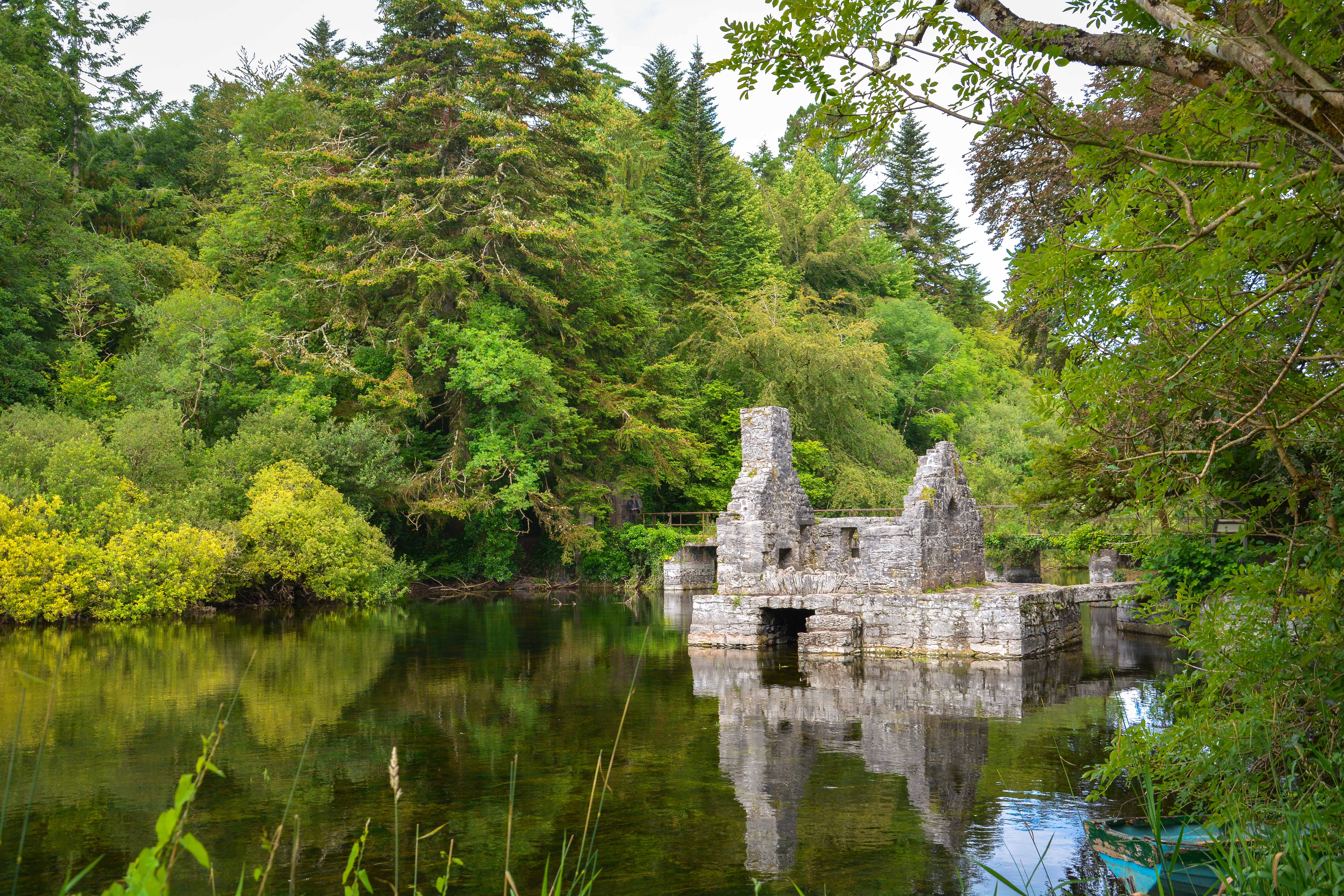 Monk's fishing house at Cong Abbey, County Mayo, Ireland 