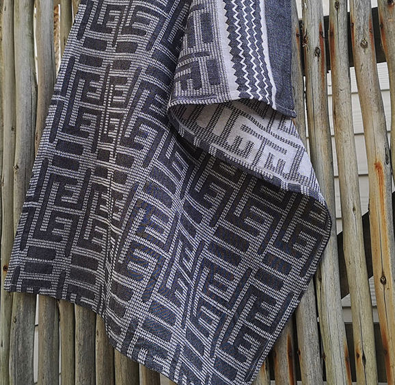 Kuba Hand Towel Black Kuba Hand Towel Black