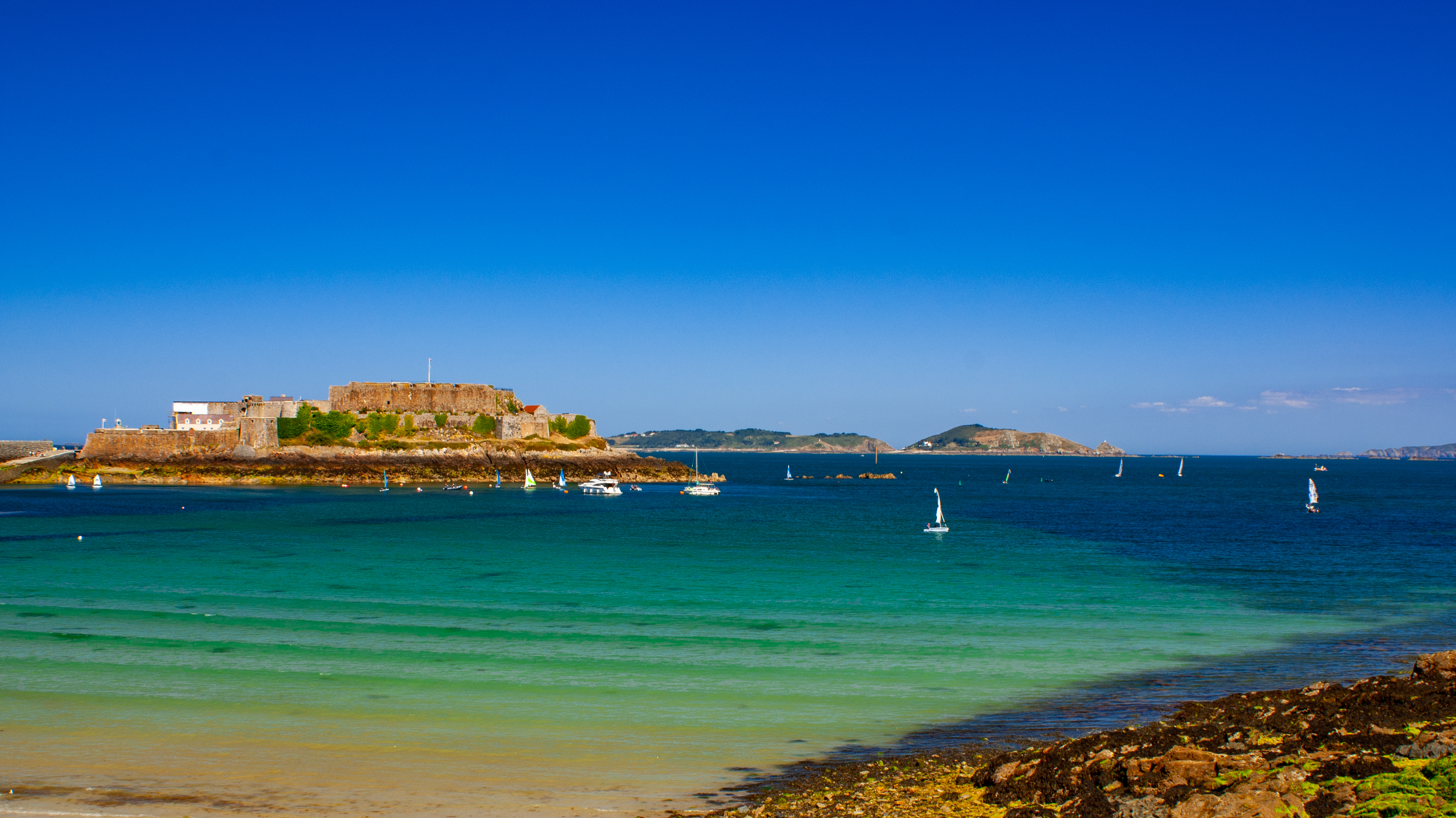Castle Cornet and Havelet Bay Guernsey Guernsey 