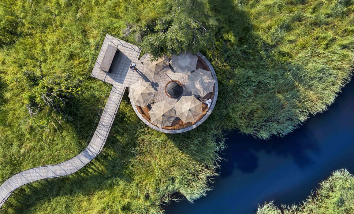 Exterior Areal View of the Sundeck