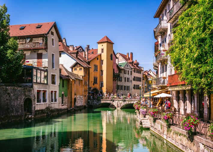 Annecy town near Geneva