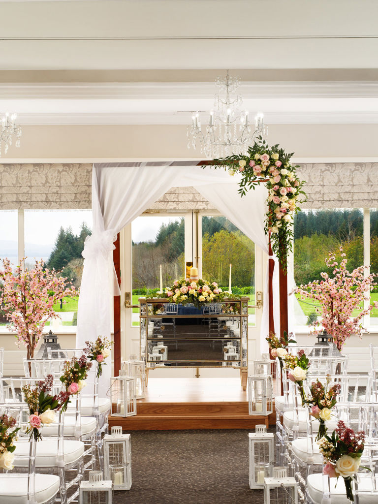 Reception Setup in The Harbour Room At The Lodge At Ashford Castle Reception Setup in The Harbour Room At The Lodge At Ashford Castle