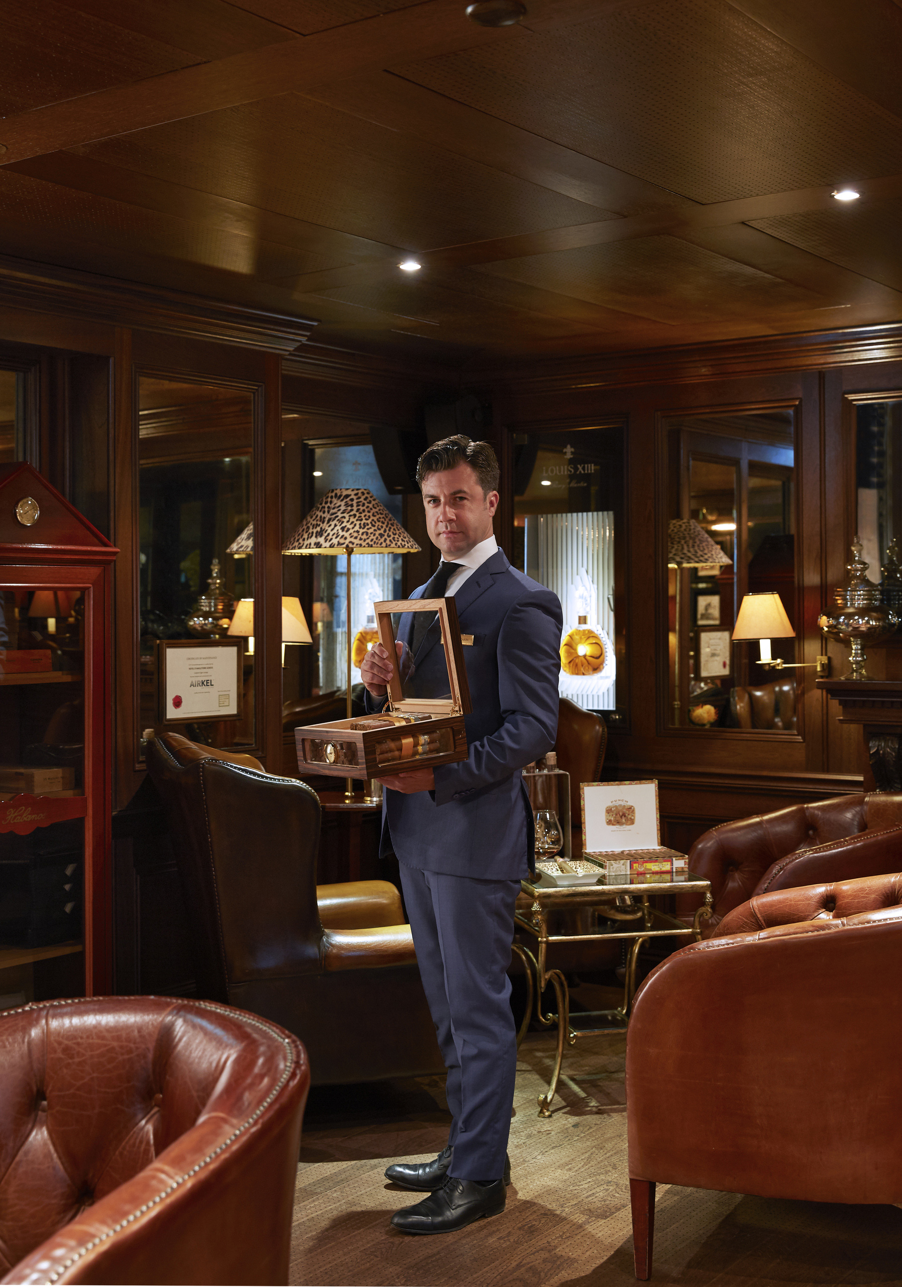 The Cigar Lounge Hotel d'Angleterre Geneva