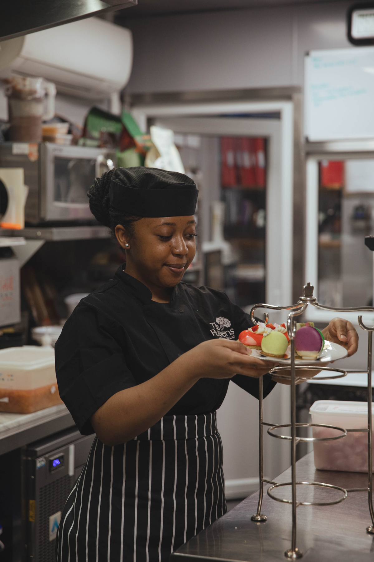 Ruben chef in preparation of Afternoon Tea  