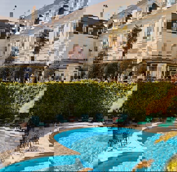 The pool at the Old Government House hotel The pool at the Old Government House hotel