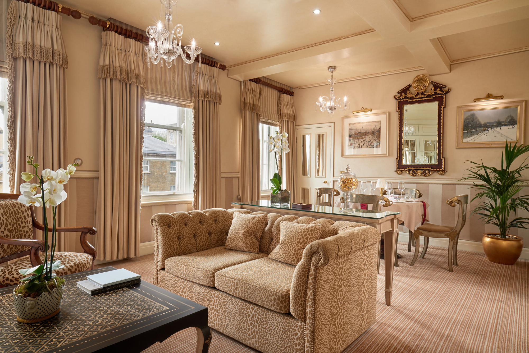 Bed in Master Suite at the Rubens 