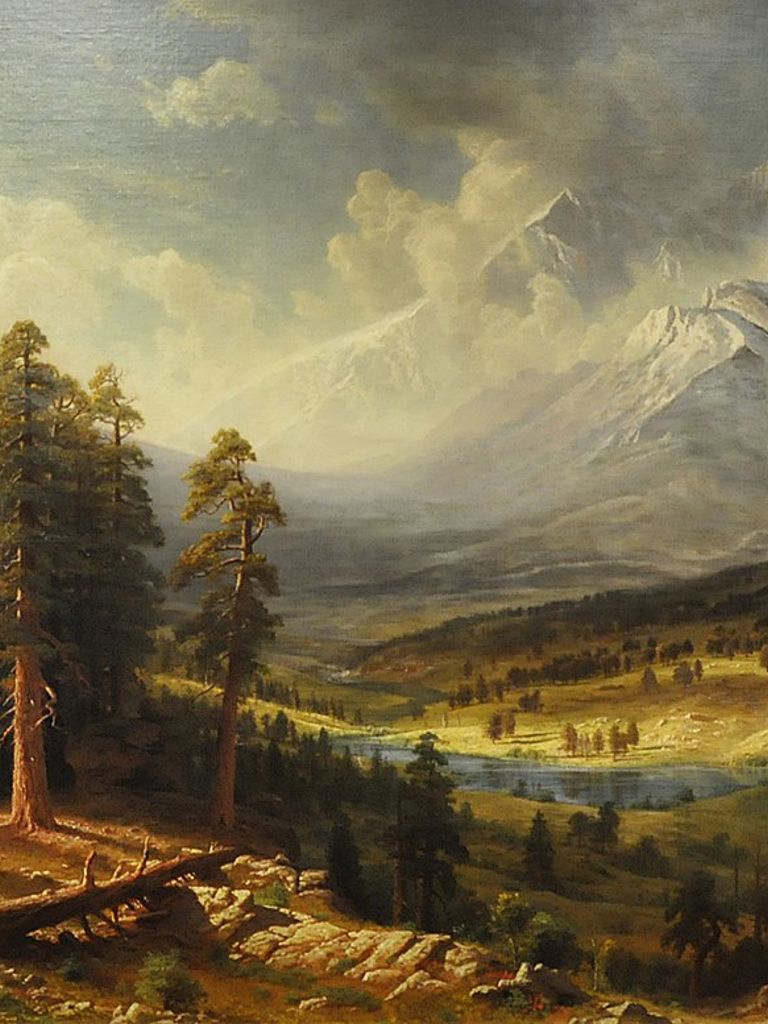 Painting of Estes Park by Albert Bierstadt Painting of Estes Park by Albert Bierstadt