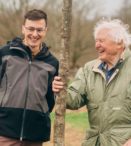 Connor Butler and David Attenborough Connor Butler and David Attenborough