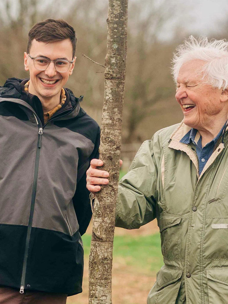 Connor Butler and David Attenborough Connor Butler and David Attenborough