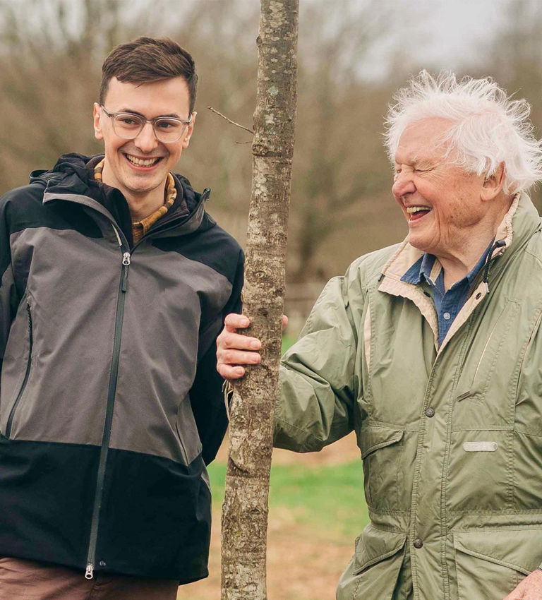 Connor Butler and David Attenborough Connor Butler and David Attenborough