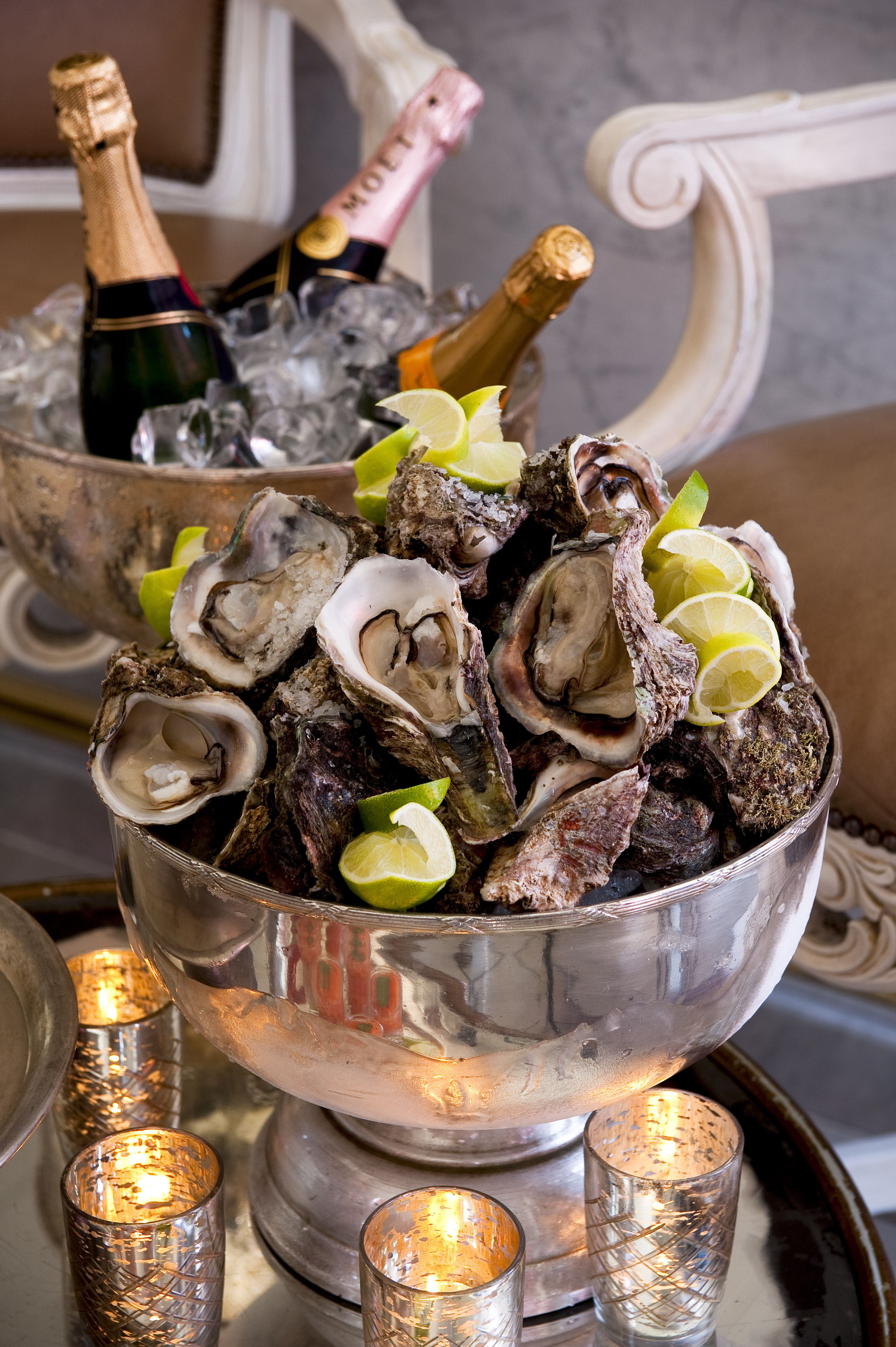 Oysters and Champagne at the Oyster Bar At The Oyster Box