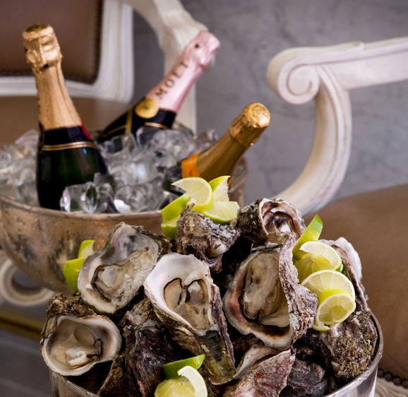Oysters and Champagne at the Oyster Bar At The Oyster Box Oysters and Champagne at the Oyster Bar At The Oyster Box
