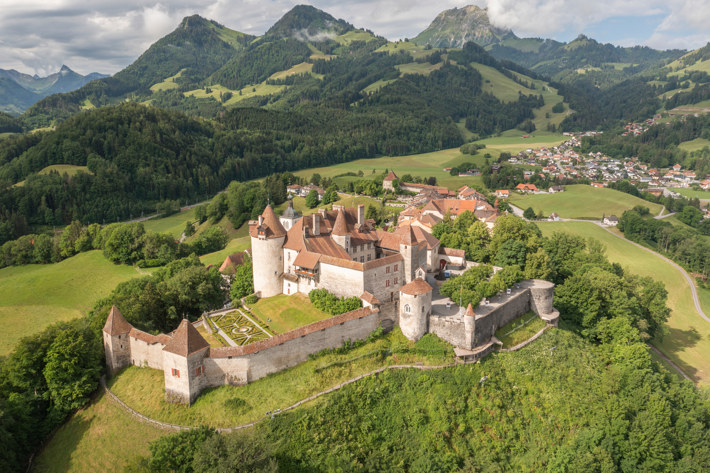 Gruyères town near Geneva