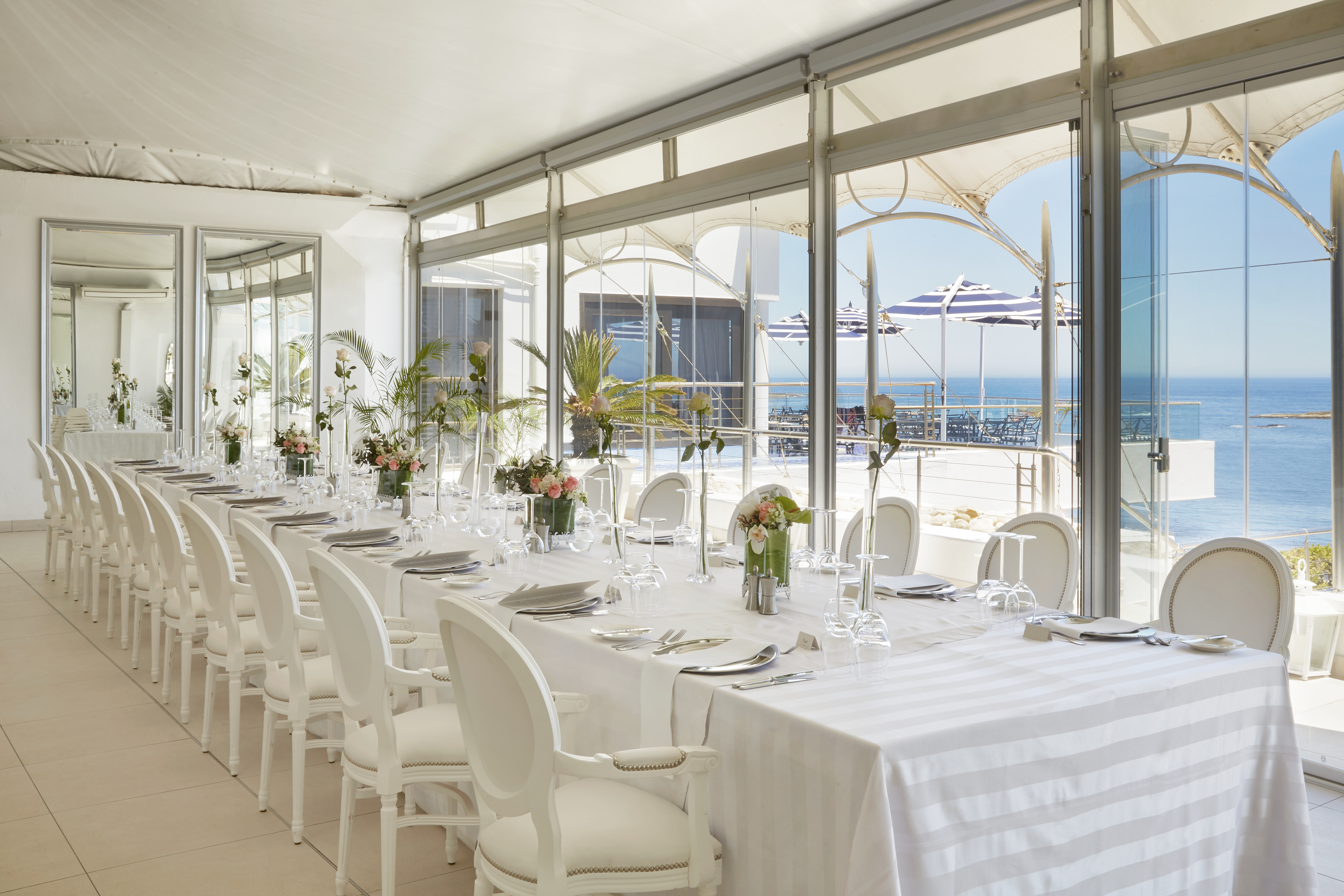 long table with decorations