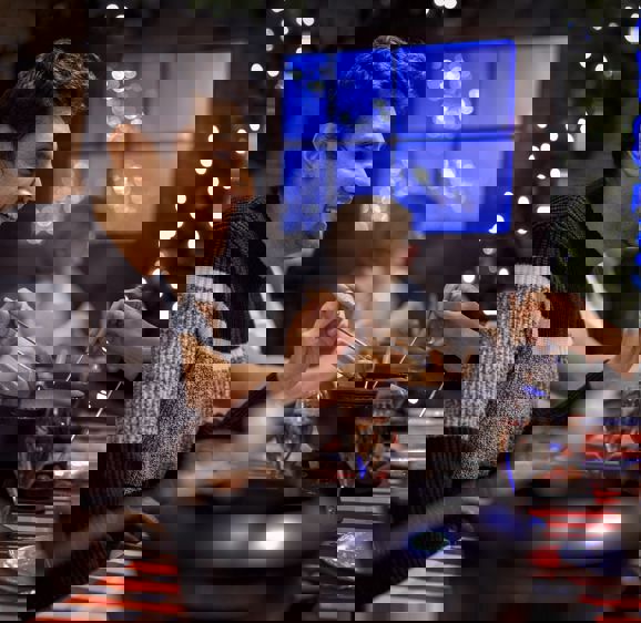 People eating fondue People eating fondue