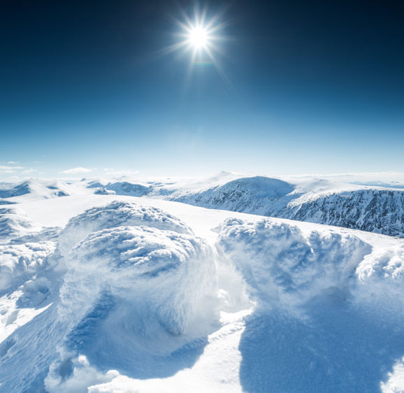 Mountain summit, Scotland in Winter Mountain summit, Scotland in Winter