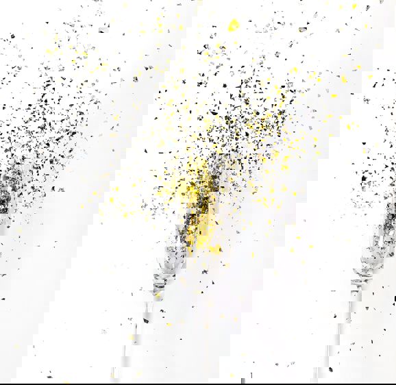 Champagne glass of glitter  Champagne glass of glitter