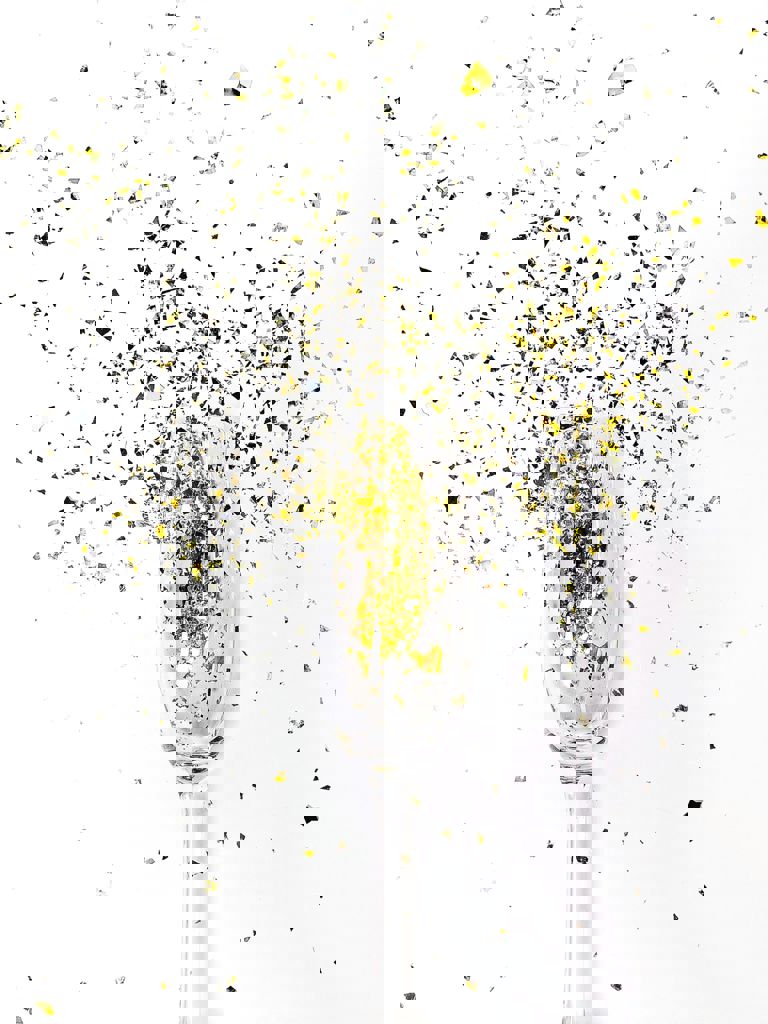 Champagne glass of glitter Champagne glass of glitter