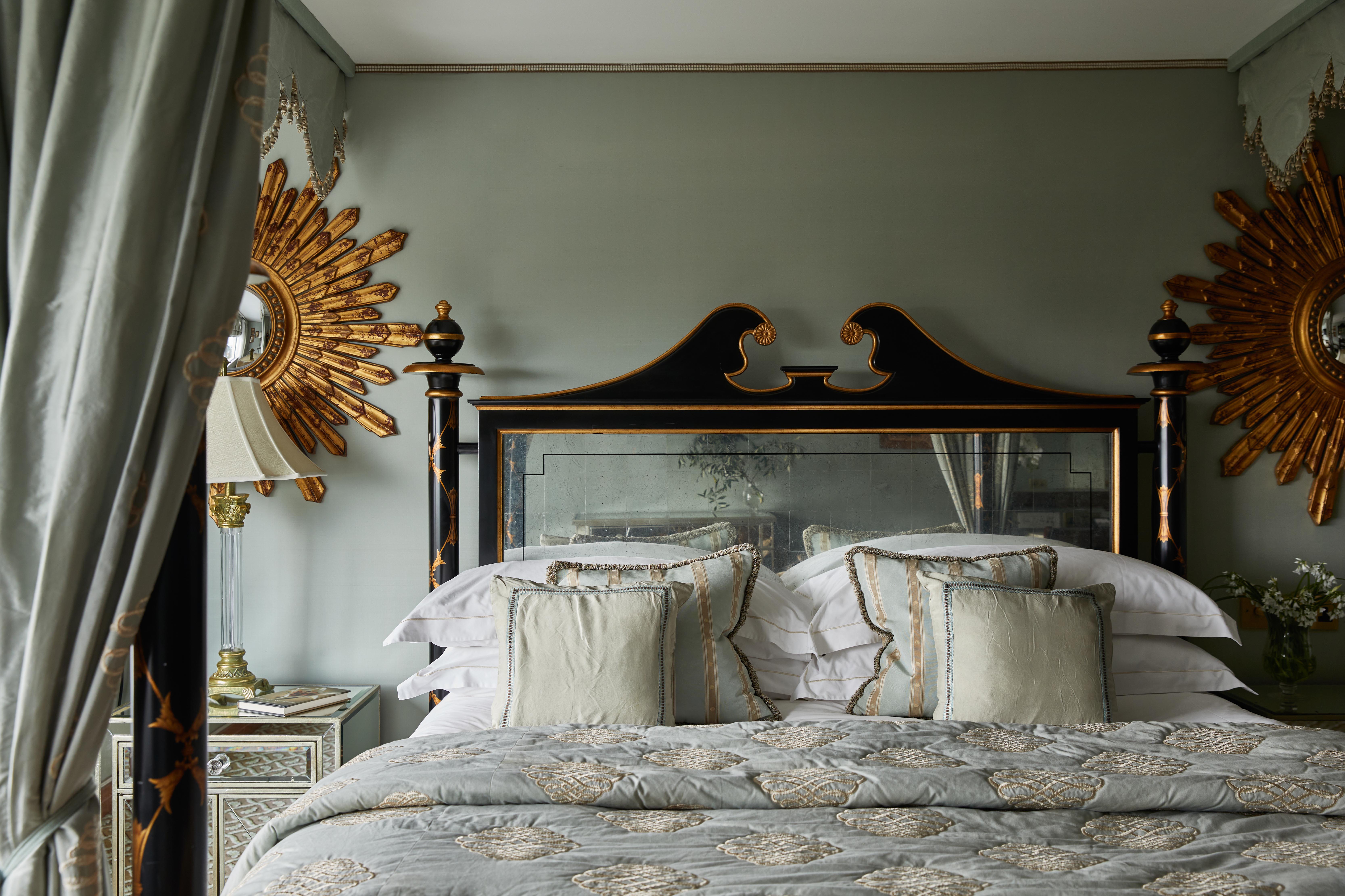 Bed and bedside details in Junior Suite