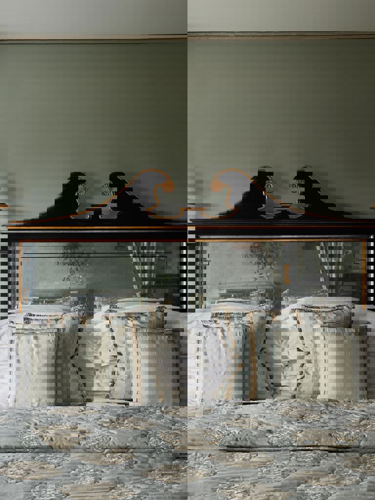 Bed and bedside details in Junior Suite Bed and bedside details in Junior Suite