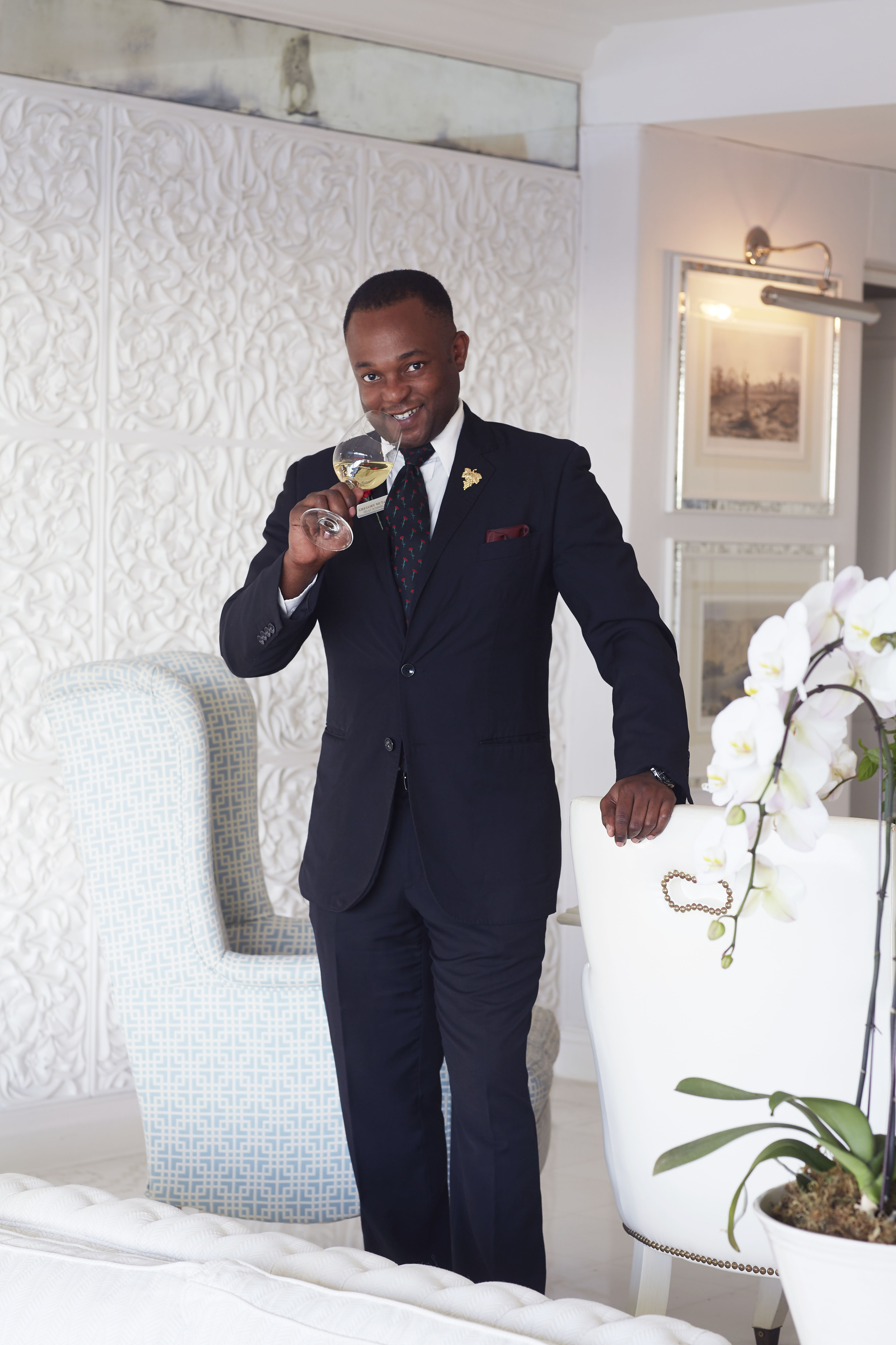 Sommelier Gregory Mutambe